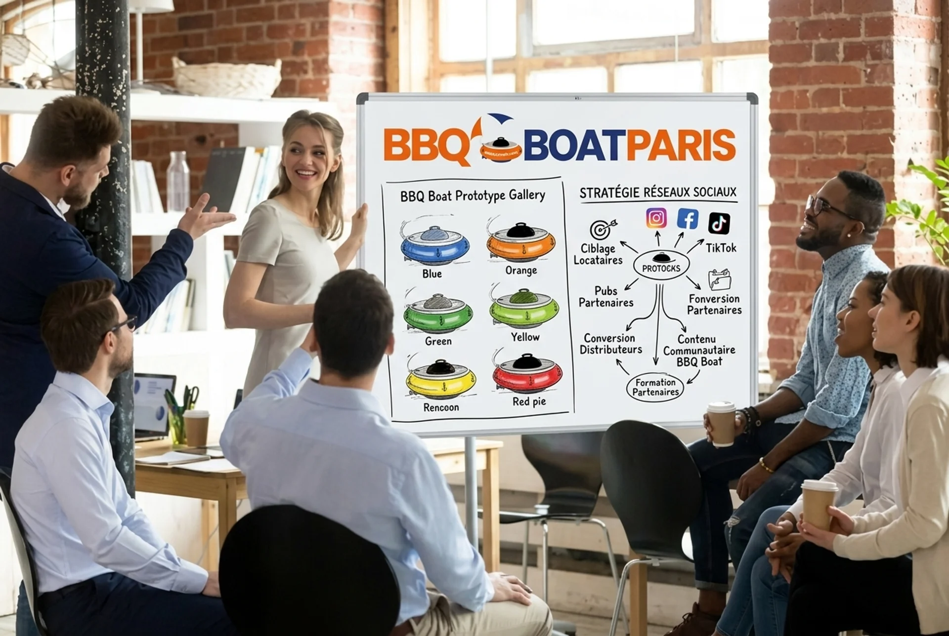 Accompagnement professionnel BBQ Boat